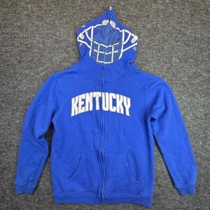 Genuine Stuff Kentucky Wildcats Full Zip Hoodie Kids Youth L 14/16 Blue Football